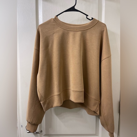 Lululemon perfectly oversized cropped crew size 10 - Picture 1 of 3